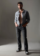 Men Grey Ripped Jeans