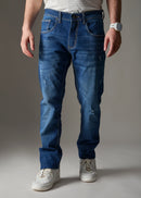 Men Blue Ripped Jeans