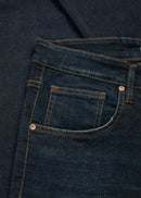 Men Blue Relax Knitted Jeans