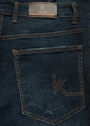 Men Blue Relax Knitted Jeans