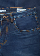 Men Blue Classic Smart Cotton Jeans