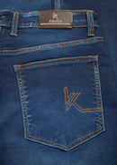Men Blue Classic Smart Cotton Jeans