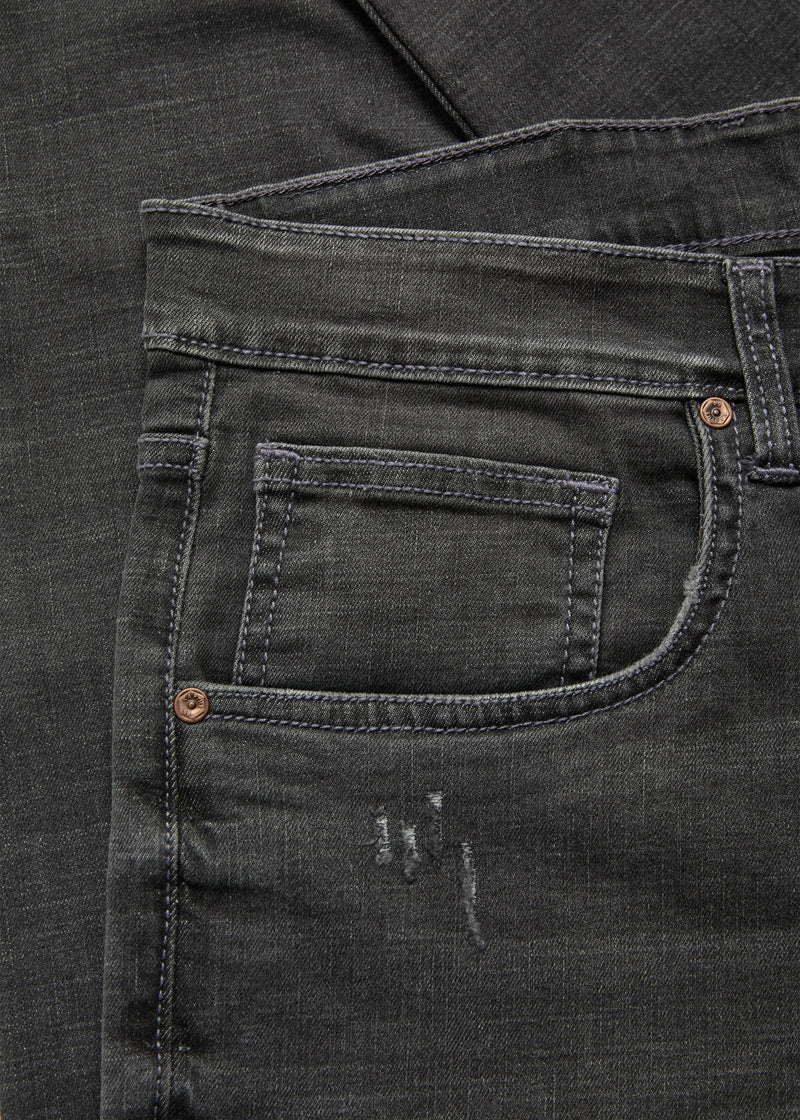 Men Grey Ripped Jeans