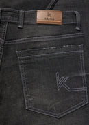 Men Black Classic Ripped Jeans