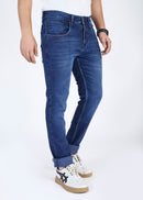 Mens Dark Blue Stretchable Jeans