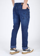 Mens Dark Blue Stretchable Jeans