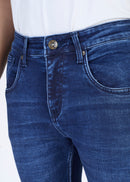 Mens Dark Blue Stretchable Jeans