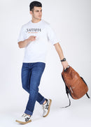 Mens Dark Blue Stretchable Jeans