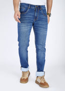 Mens Dailywear Light Blue Stretchable Jeans