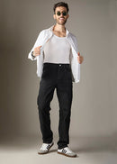 Vintage Black Straight fit denim