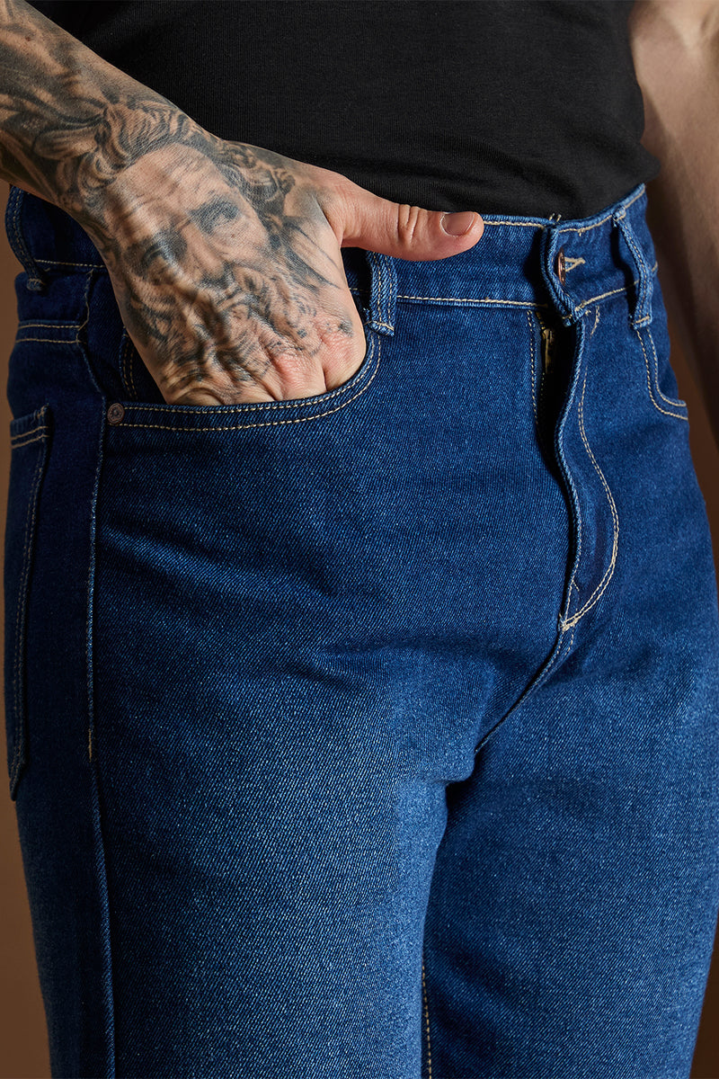 Raw Haze Mom Fit Jeans