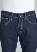 All Day Wear Men’s Tapered Jeans – Deep Blue