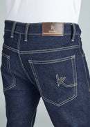 All Day Wear Men’s Tapered Jeans – Deep Blue