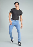ALL DAY WEAR MENS TAPERED JEANS ICE BLUE COLOR