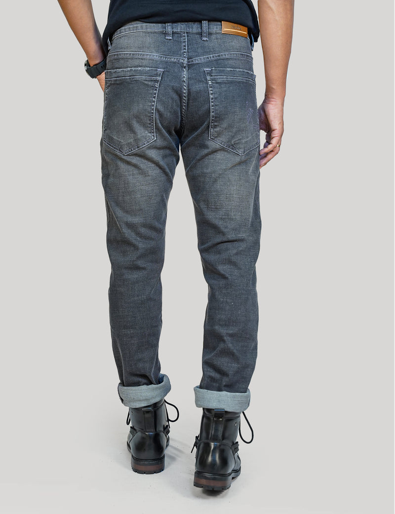 Men Grey Ripped Jeans