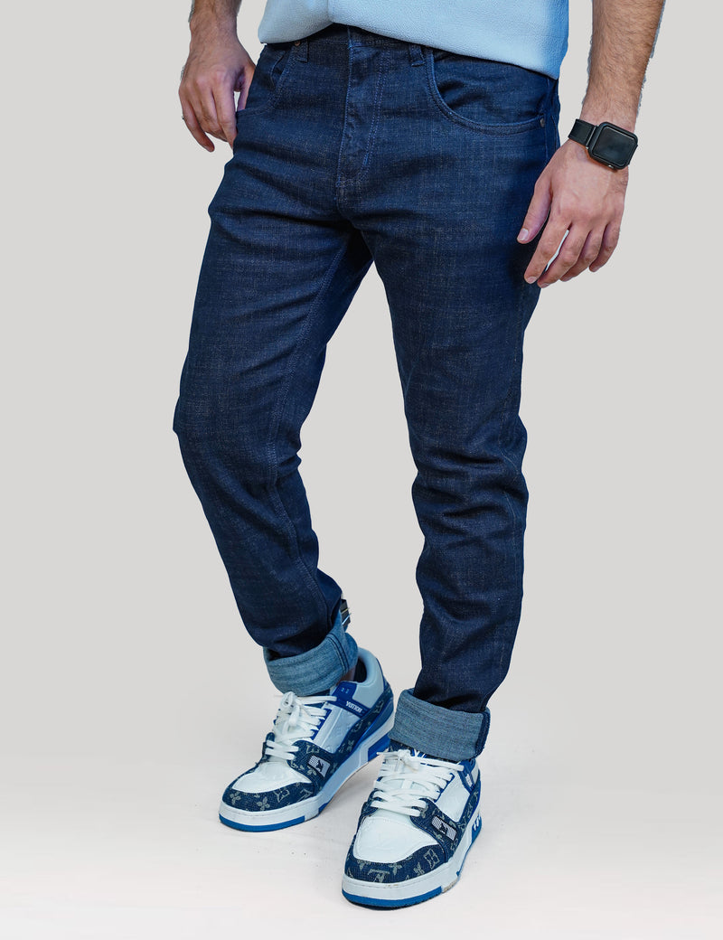 Men Clean Look Cotton Jeans