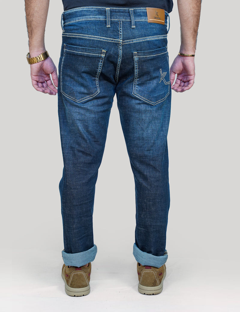 Men Relaxed Fit Cotton Jeans