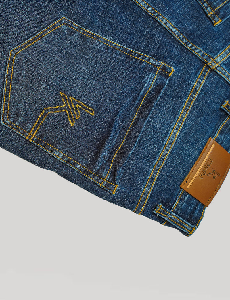 Men Blue Cotton Jeans