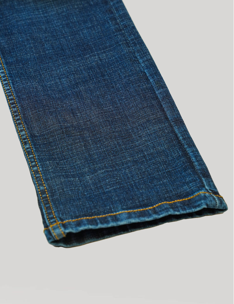 Men Blue Cotton Jeans