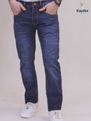 Men Blue Classic Smart Cotton Jeans
