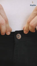 Men Tapered Fit Navy Blue Cargo Trousers